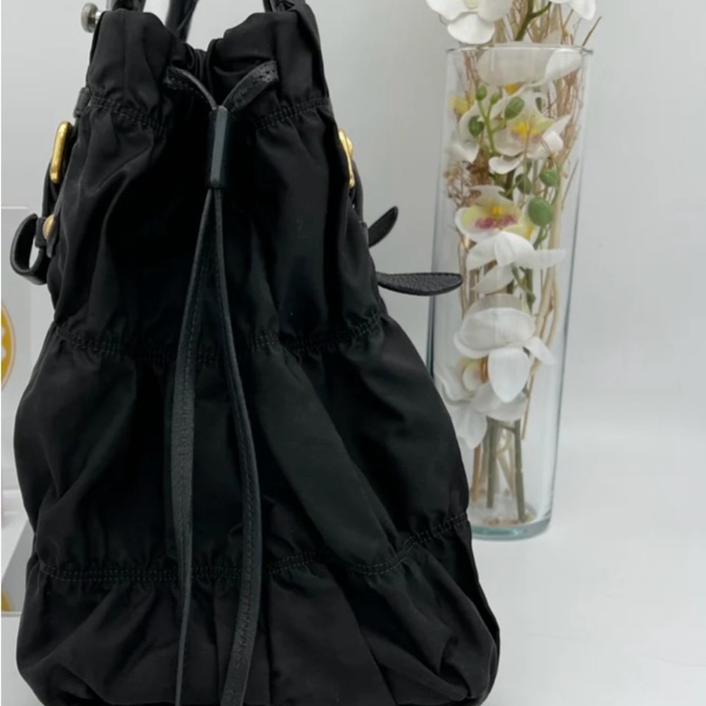 Prada Gaufre Leather Shopping Tote Bag Nylon - Picture 8 of 14